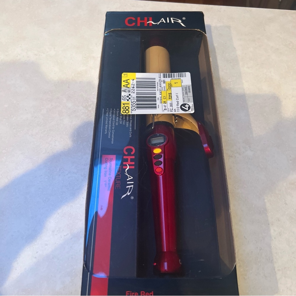 CHI  air texture 1 1/2 ceramic tourmaline curling iron new in the box